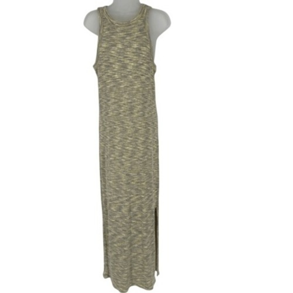 Old Navy Olive Ribbed Racerback Maxi Dress Built-In Bra L Tall